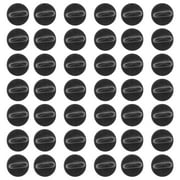 100pcs Clutch Rubber Pin Backs Keepers Replacement Uniform Badge Comfort Fit Tie Tack Lapel Pin Backing Holder Clasp (Black)